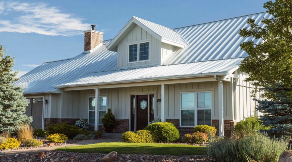 reflective metal roofing