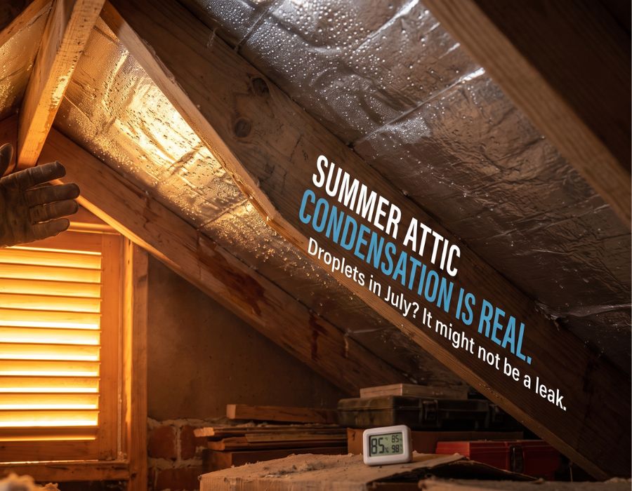 Summer Attic Condensation in PA & MD